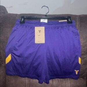 Nike Kobe Purple and Yellow Shorts
